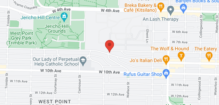 map of 3998 W 8TH AVENUE